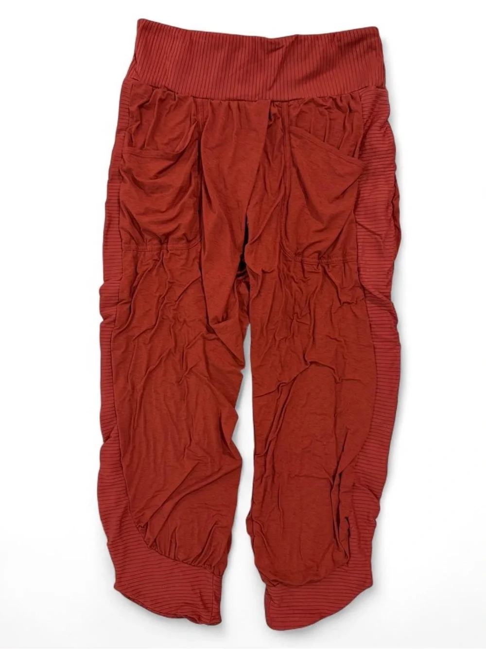 Free People Movement Ruched Joggers Rust Medium